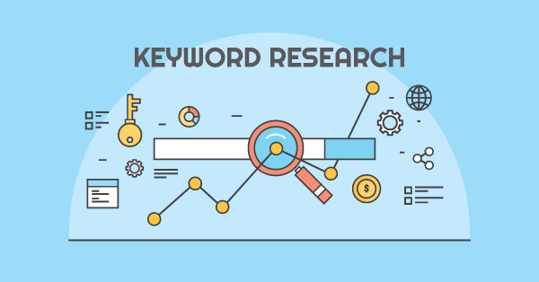 vector image of keyword research