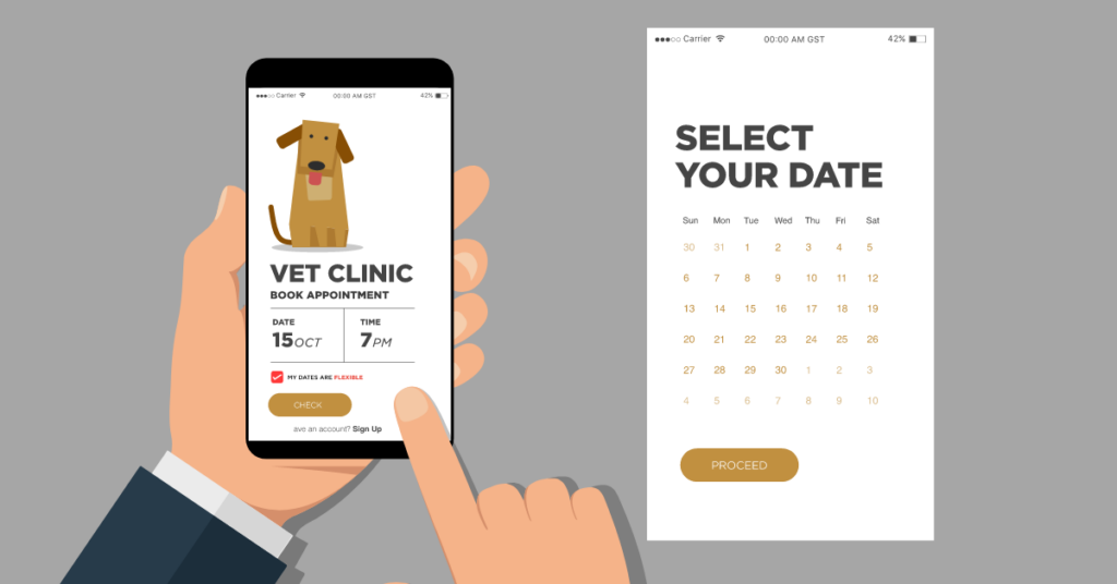 Book a veterinary appointment 