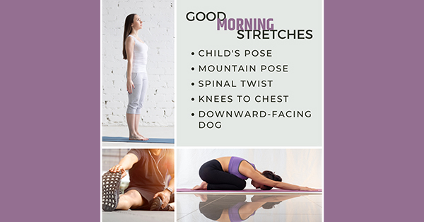 An image sharing tips for morning stretches