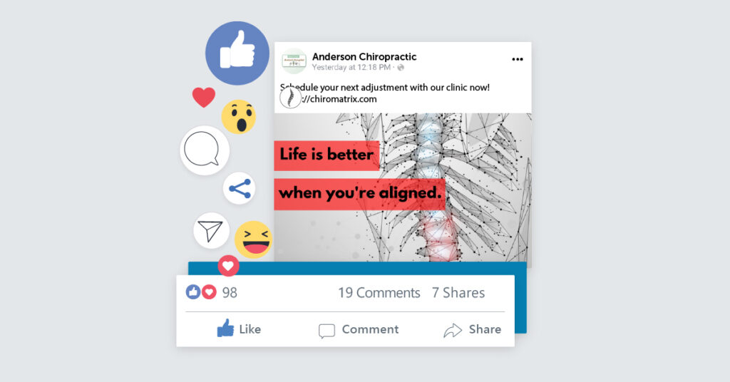 chiropractic Facebook posts