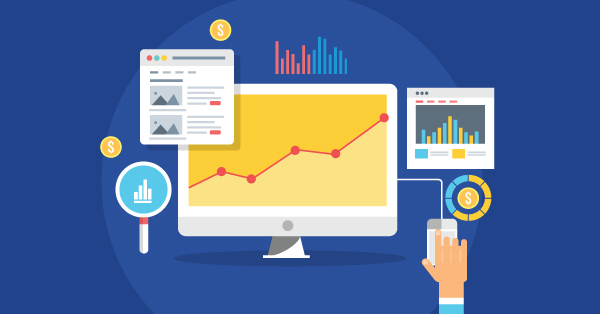 Illustration for website traffic growth