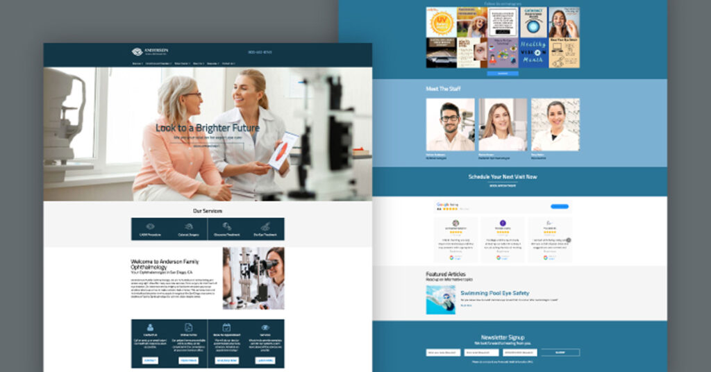 best ophthalmology websites showing happy patients