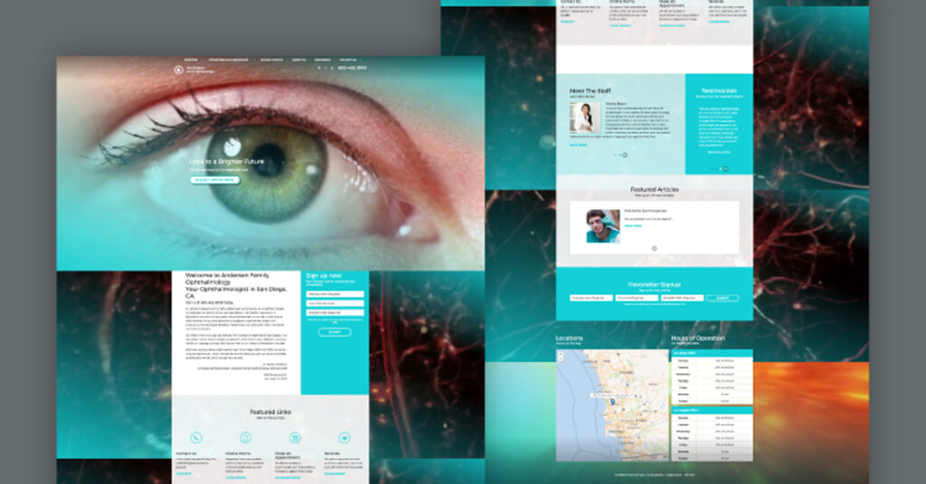 best ophthalmology website design for conversion