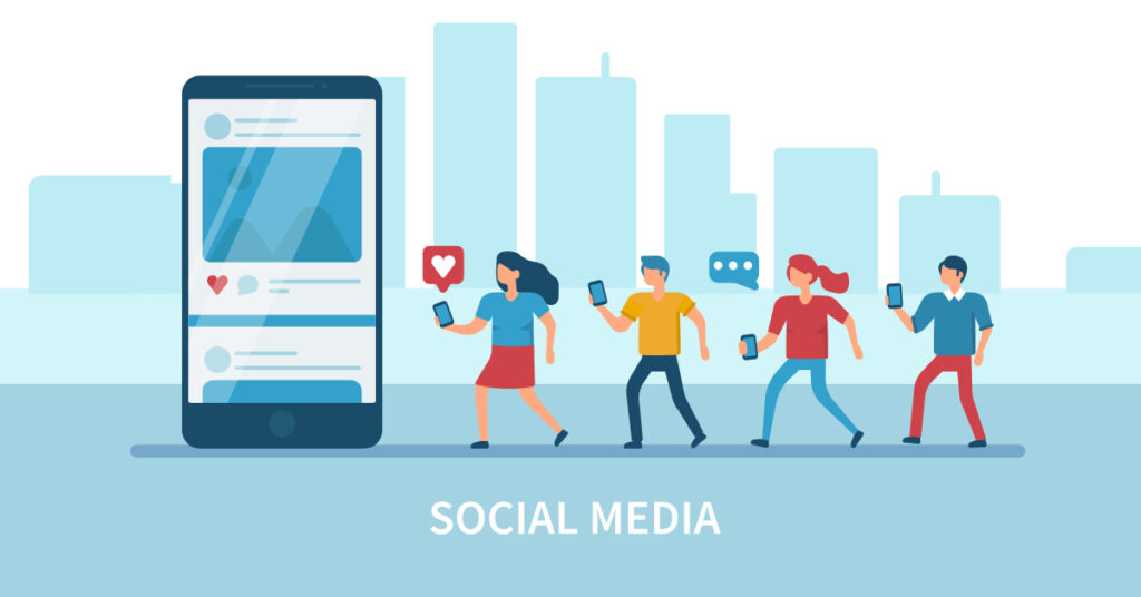 social media used for digital marketing