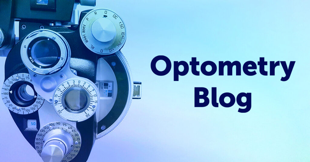 Optometry blog image with text. 