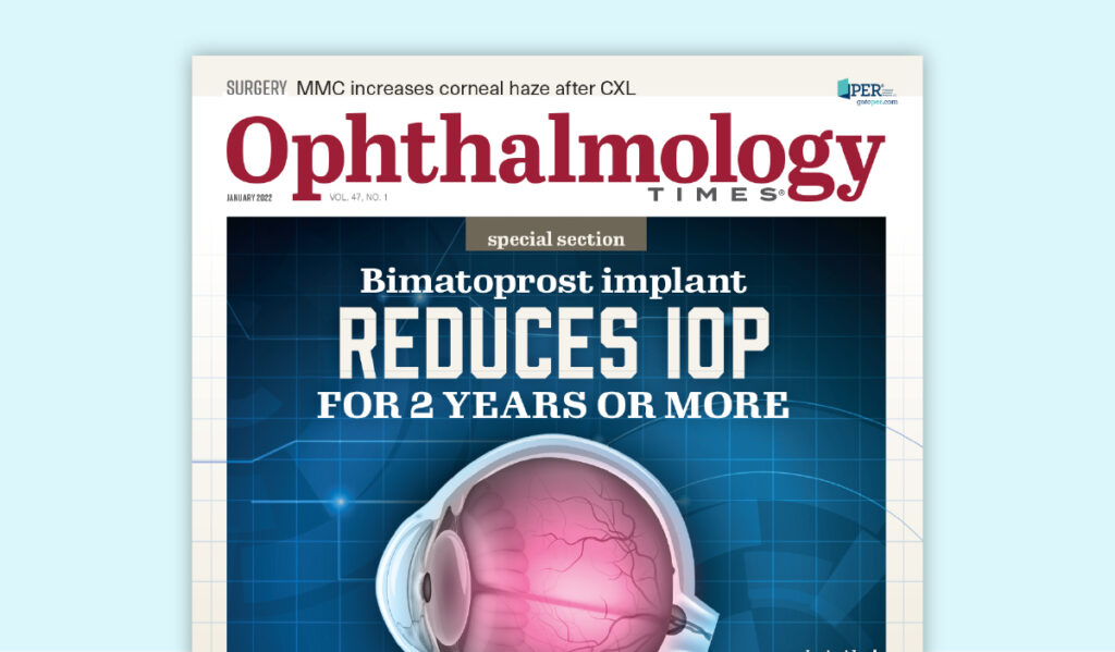Ophthalmology Times cover on eye care advancements. 