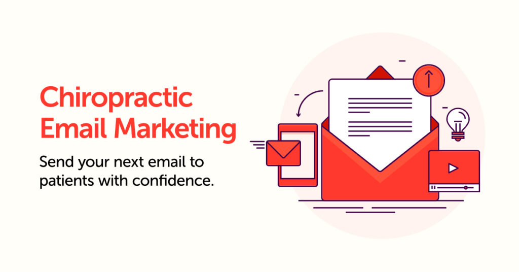 icons for email marketing with text. 