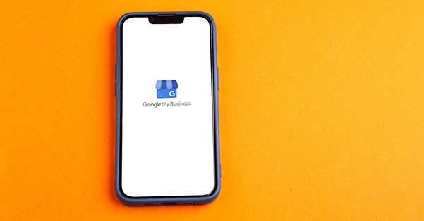 Google My Business on smartphone