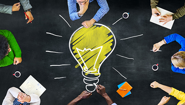 Ideas thinking concept