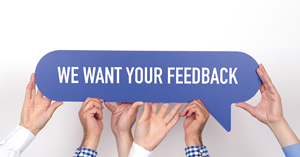 group of people requesting feedback for GMB profile