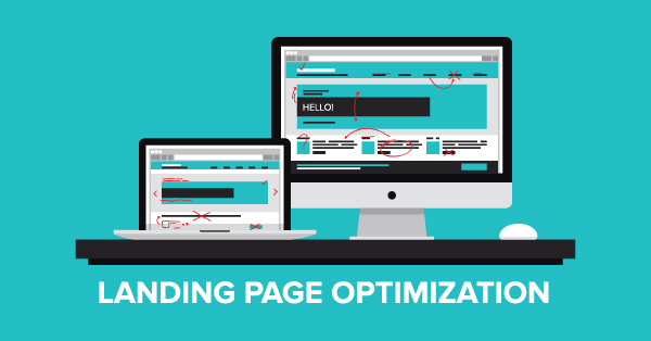 Landing page optimization concept