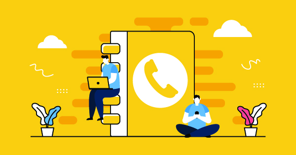 Illustration showing directory listings