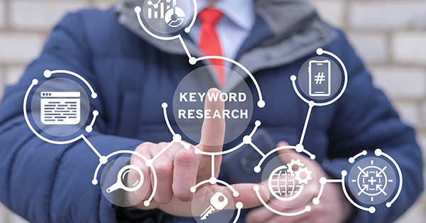 Keyword Research and SEO optimization concept