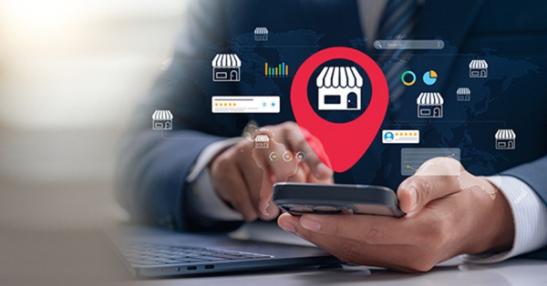 Digital marketing concept for local store visibility