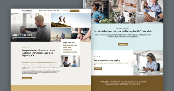 Screenshot of Lisbon website template design