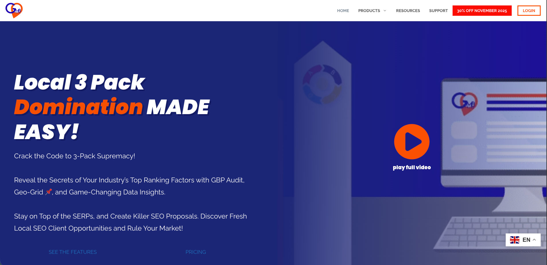 Screenshot of GMB Crush