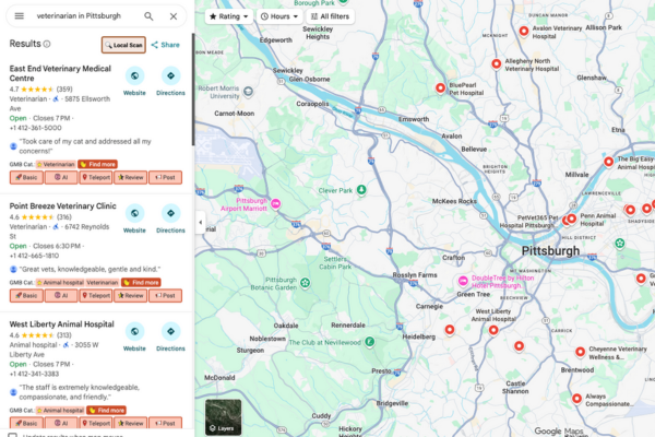 location-driven phrases in GMB