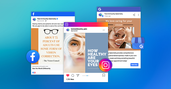 Eye care social media post examples