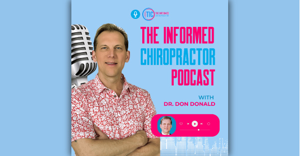 podcast cover with Man in floral shirt beside bold podcast title and mic.