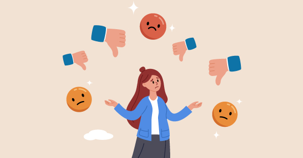 Response to negative feedback