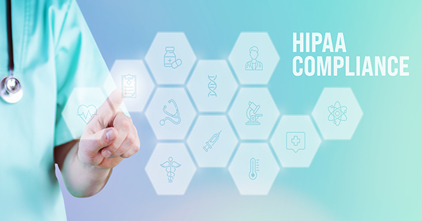 male doctor pointing at HIPAA Compliance