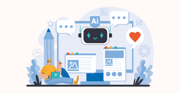 AI Content Generation concept