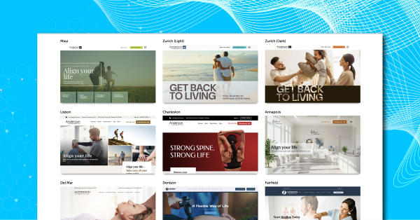 chiropractic website design templates