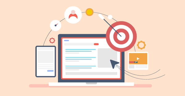 Retargeting ads concept